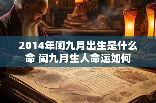 2014年闰九月出生是什么命 闰九月生人命运如何