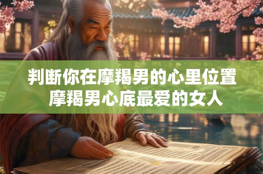 判断你在摩羯男的心里位置  摩羯男心底最爱的女人