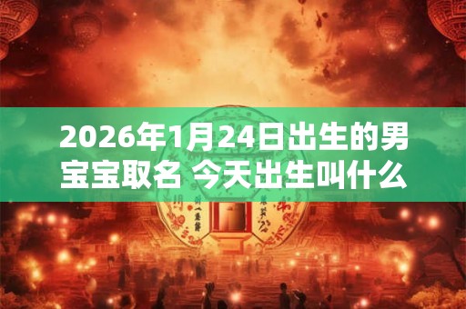 2026年1月24日出生的男宝宝取名 今天出生叫什么名字好