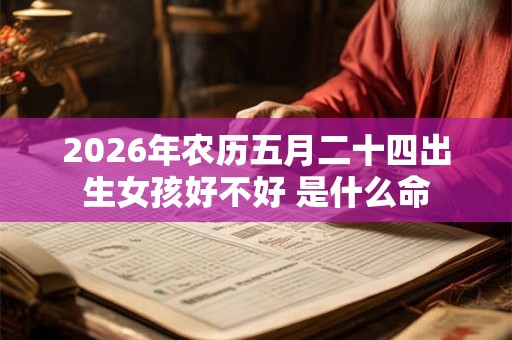 2026年农历五月二十四出生女孩好不好 是什么命