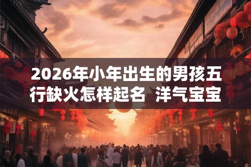 2026年小年出生的男孩五行缺火怎样起名  洋气宝宝名