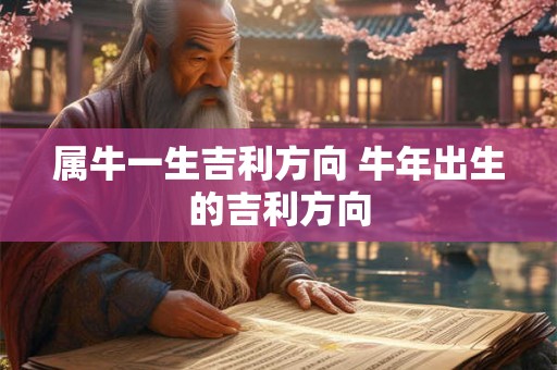 属牛一生吉利方向 牛年出生的吉利方向 属牛一生吉利方向 牛年出生的吉利方向