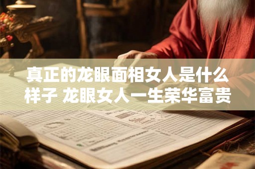 真正的龙眼面相女人是什么样子 龙眼女人一生荣华富贵