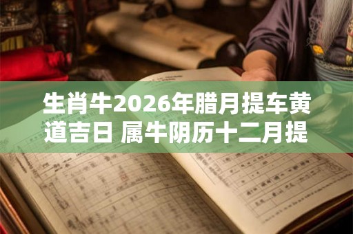 生肖牛2026年腊月提车黄道吉日 属牛阴历十二月提新车日子