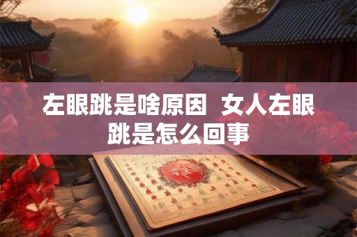 左眼跳是啥原因  女人左眼跳是怎么回事