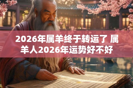 2026年属羊终于转运了 属羊人2026年运势好不好