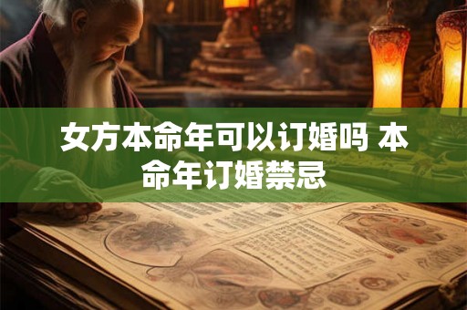 女方本命年可以订婚吗 本命年订婚禁忌