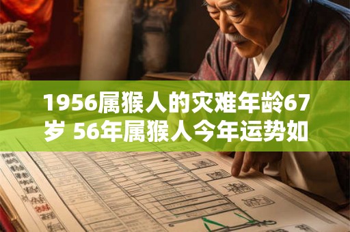 1956属猴人的灾难年龄67岁 56年属猴人今年运势如何