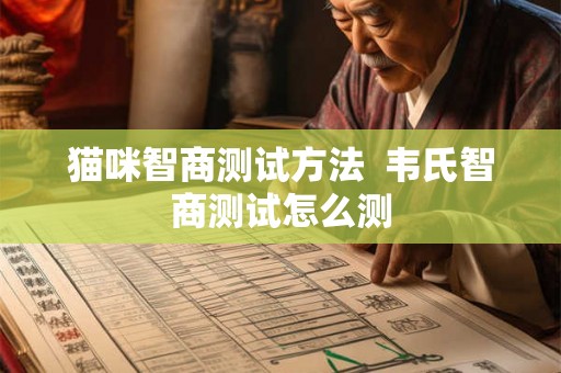 猫咪智商测试方法  韦氏智商测试怎么测