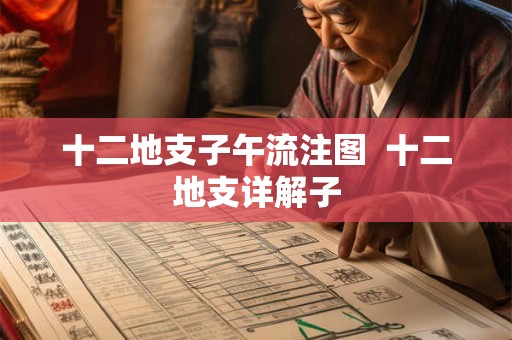 十二地支子午流注图  十二地支详解子