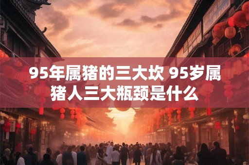 95年属猪的三大坎 95岁属猪人三大瓶颈是什么