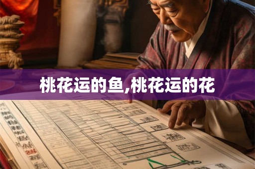 桃花运的鱼,桃花运的花