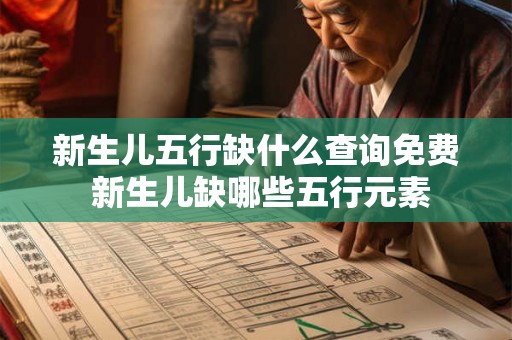 新生儿五行缺什么查询免费 新生儿缺哪些五行元素 新生儿五行缺什么查询免费 新生儿缺哪些五行元素
