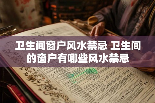 卫生间窗户风水禁忌 卫生间的窗户有哪些风水禁忌