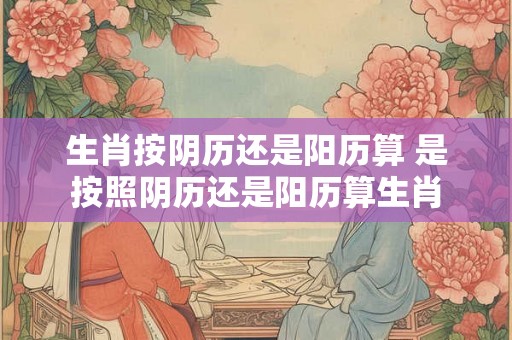 生肖按阴历还是阳历算 是按照阴历还是阳历算生肖