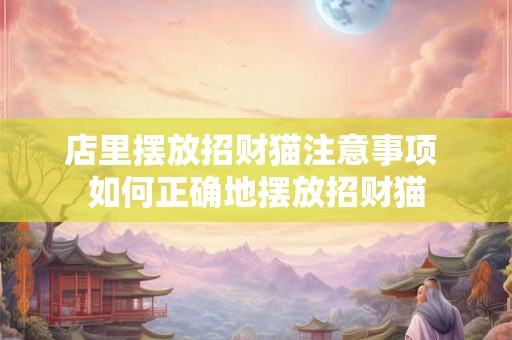 店里摆放招财猫注意事项 如何正确地摆放招财猫 店里摆放招财猫注意事项 如何正确地摆放招财猫