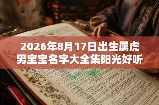 2026年8月17日出生属虎男宝宝名字大全集阳光好听 2026年8月17日出生属虎男宝宝名字大全集阳光好听