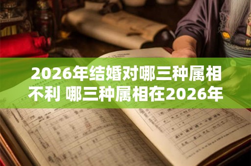 2026年结婚对哪三种属相不利 哪三种属相在2026年结婚会不利