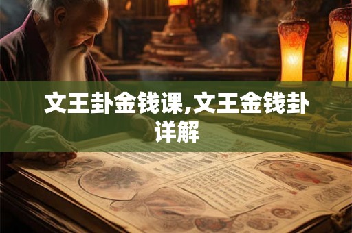 文王卦金钱课,文王金钱卦详解