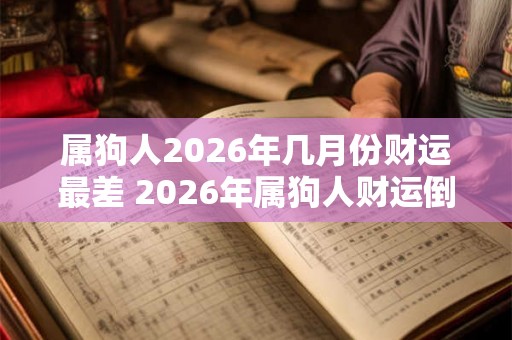 属狗人2026年几月份财运最差 2026年属狗人财运倒霉月