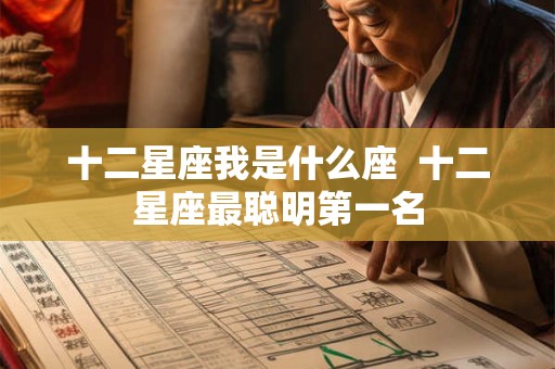 十二星座我是什么座  十二星座最聪明第一名