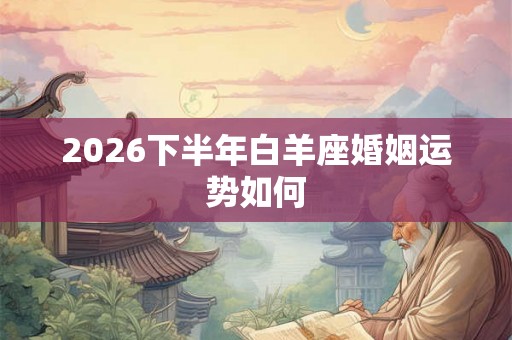 2026下半年白羊座婚姻运势如何 2026下半年白羊座婚姻运势如何