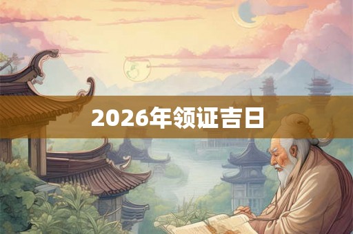 2026年领证吉日 2026年领证吉日