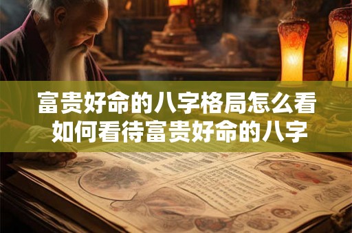 富贵好命的八字格局怎么看 如何看待富贵好命的八字