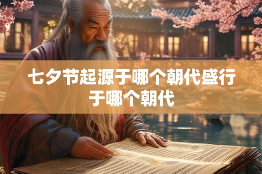 七夕节起源于哪个朝代盛行于哪个朝代