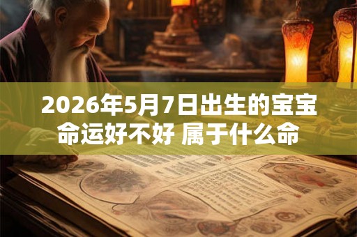 2026年5月7日出生的宝宝命运好不好 属于什么命