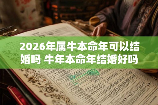 2026年属牛本命年可以结婚吗 牛年本命年结婚好吗