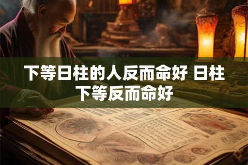 下等日柱的人反而命好 日柱下等反而命好