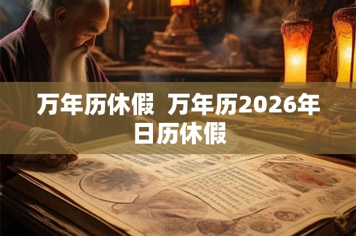 万年历休假  万年历2026年日历休假