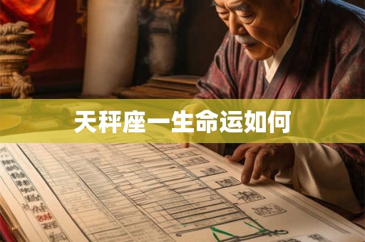 天秤座一生命运如何