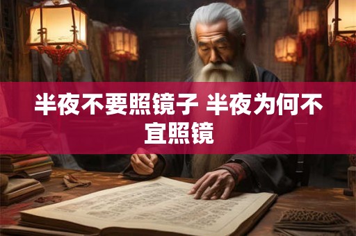 半夜不要照镜子 半夜为何不宜照镜