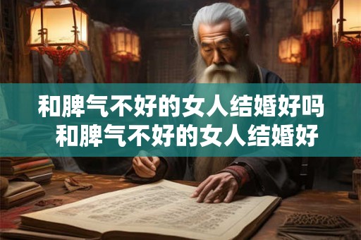 和脾气不好的女人结婚好吗  和脾气不好的女人结婚好吗