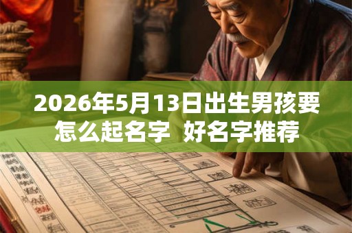 2026年5月13日出生男孩要怎么起名字 好名字推荐 2026年5月13日出生男孩要怎么起名字 好名字推荐