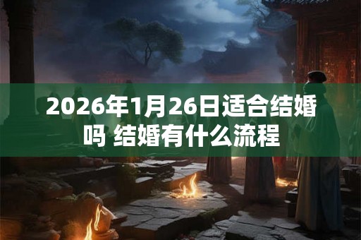 2026年1月26日适合结婚吗 结婚有什么流程