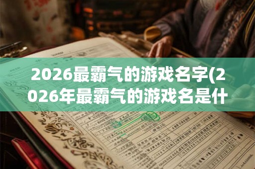 2026最霸气的游戏名字(2026年最霸气的游戏名是什么？)