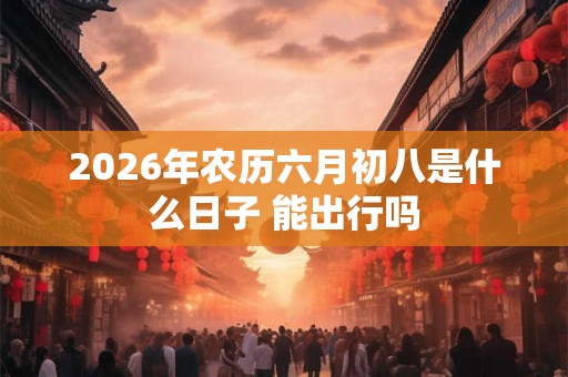 2026年农历六月初八是什么日子 能出行吗
