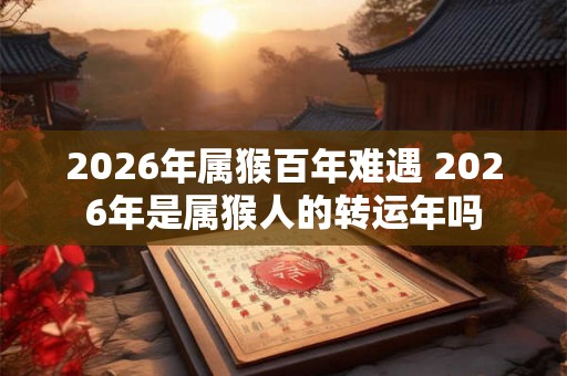 2026年属猴百年难遇 2026年是属猴人的转运年吗
