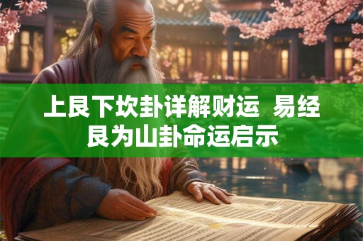 上艮下坎卦详解财运  易经艮为山卦命运启示