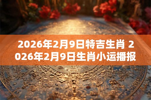 2026年2月9日特吉生肖 2026年2月9日生肖小运播报
