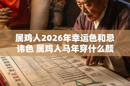 属鸡人2026年幸运色和忌讳色 属鸡人马年穿什么颜色吉利 属鸡人2026年幸运色和忌讳色 属鸡人马年穿什么颜色吉利