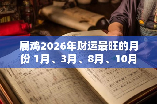 属鸡2026年财运最旺的月份 1月、3月、8月、10月