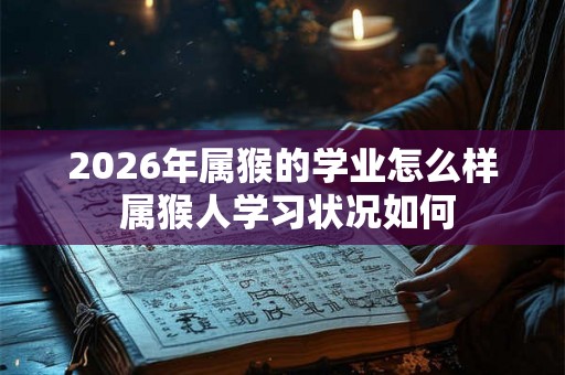 2026年属猴的学业怎么样 属猴人学习状况如何