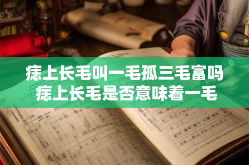 痣上长毛叫一毛孤三毛富吗 痣上长毛是否意味着一毛孤寒三毛富贵
