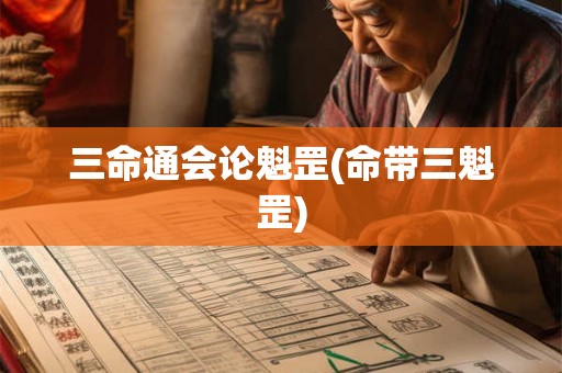 三命通会论魁罡(命带三魁罡)