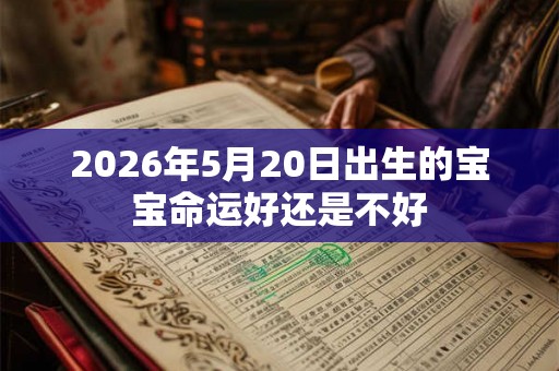 2026年5月20日出生的宝宝命运好还是不好