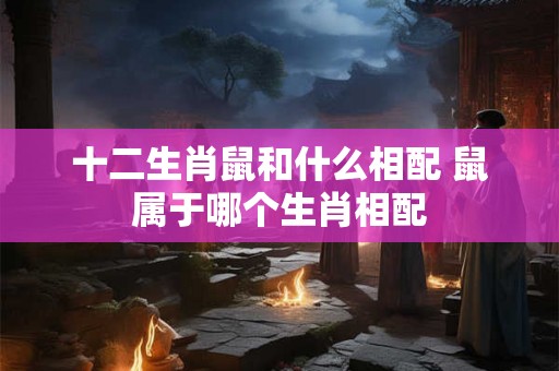 十二生肖鼠和什么相配 鼠属于哪个生肖相配